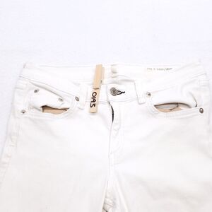 Rag & Bone Button Casual Light Wash Denim Jeans Womens Size 28 White